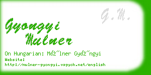 gyongyi mulner business card